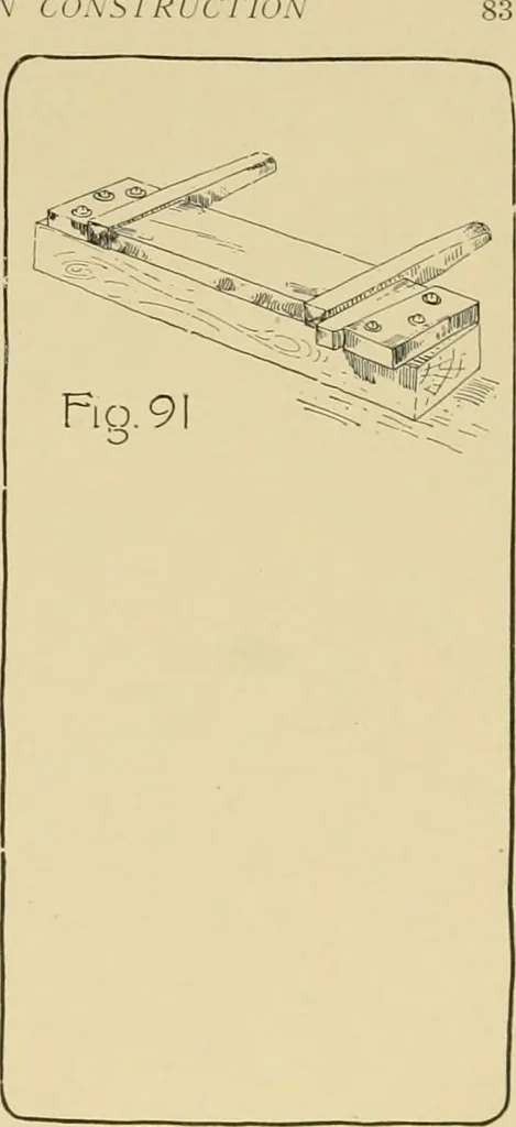 An illustration from Beginning woodwork at home and in school, 1907, leaf 86