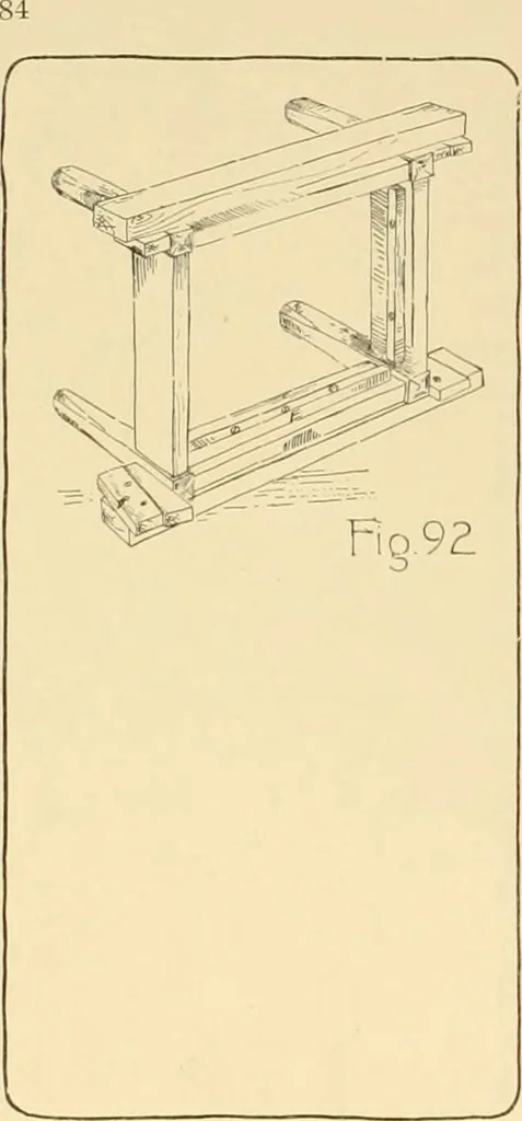 An illustration from Beginning woodwork at home and in school, 1907, leaf 87