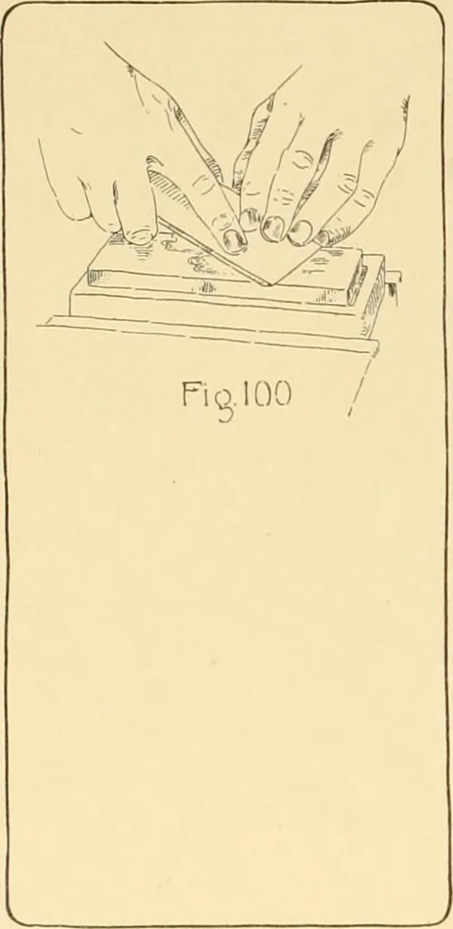 An illustration from Beginning woodwork at home and in school, 1907, leaf 95
