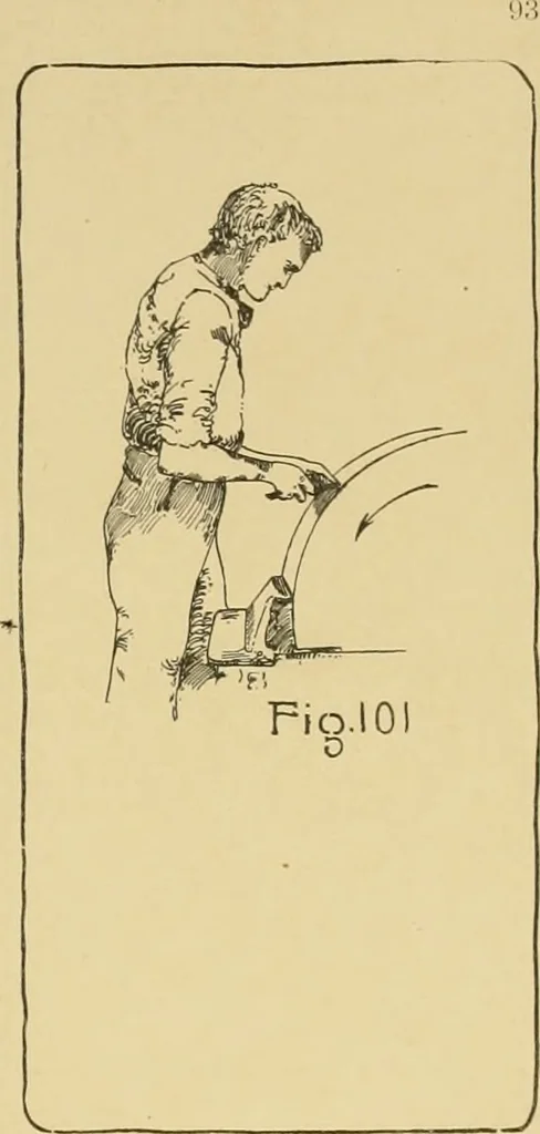 An illustration from Beginning woodwork at home and in school, 1907, leaf 96
