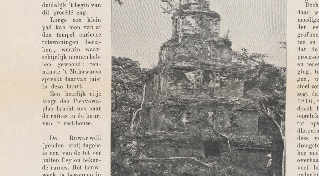 An illustration from De begraven steden van Ceylon.., 1910, leaf 18