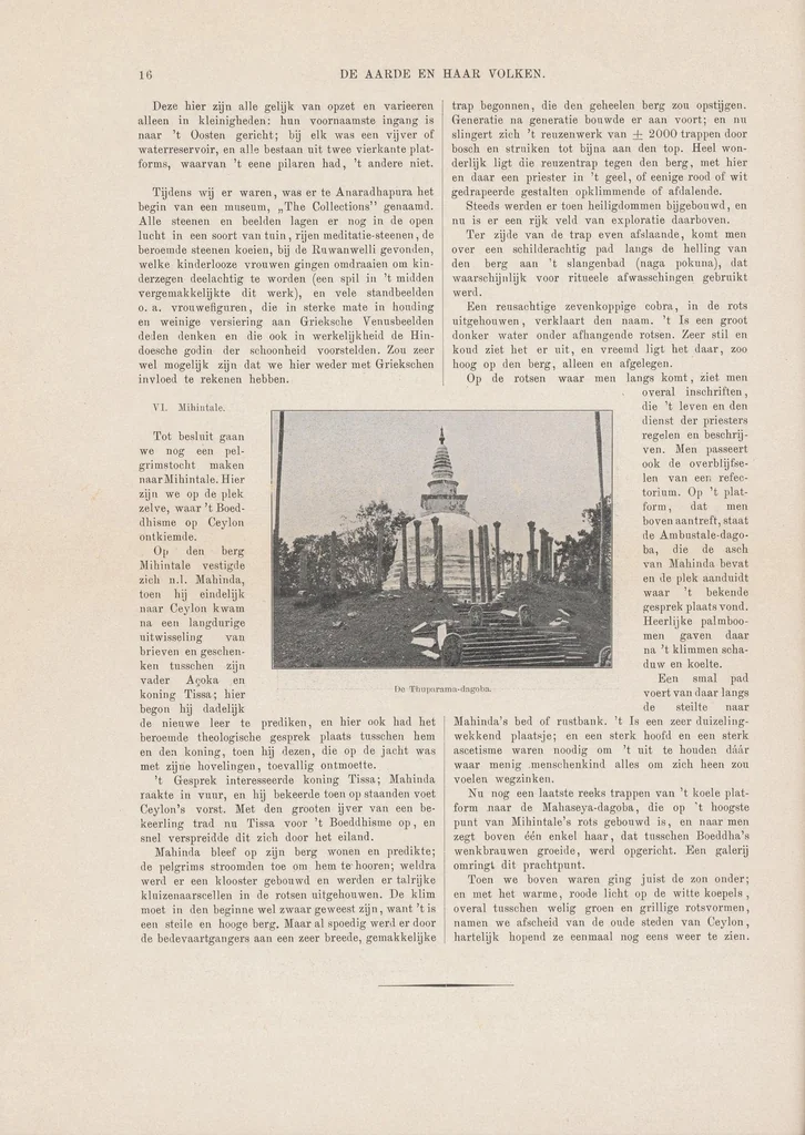 An illustration from De begraven steden van Ceylon.., 1910, leaf 22
