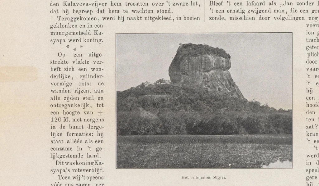 An illustration from De begraven steden van Ceylon.., 1910, leaf 8