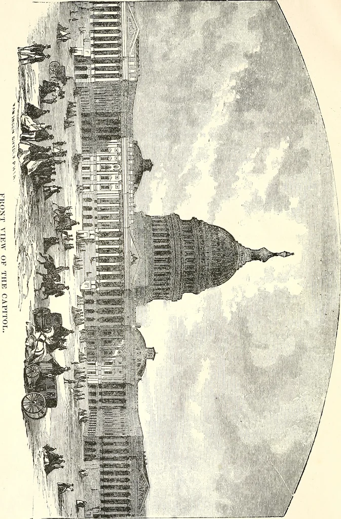 An illustration from Behind the scenes in Washington, 1873, leaf 13