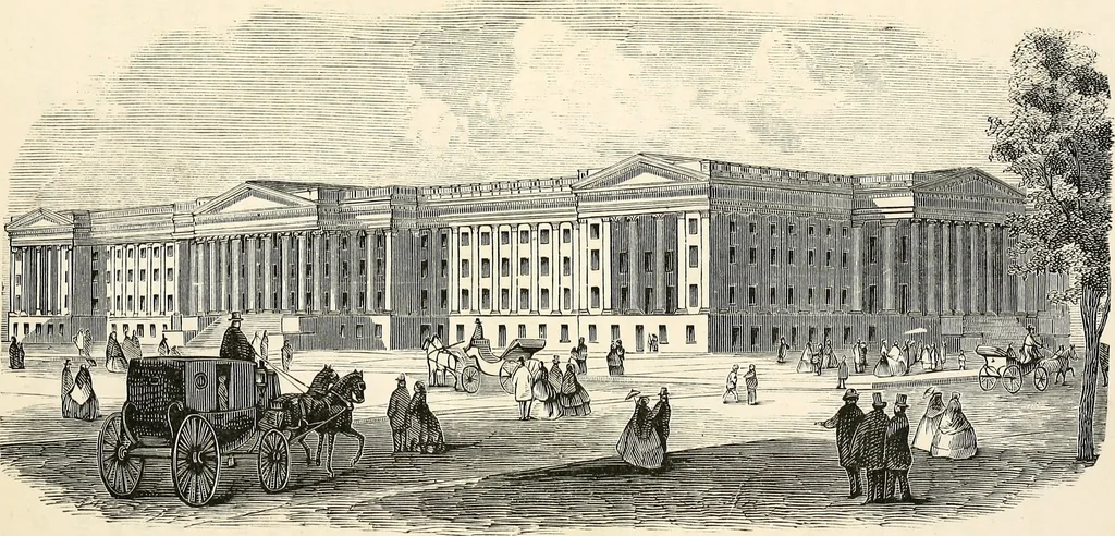 An illustration from Behind the scenes in Washington, 1873, leaf 36