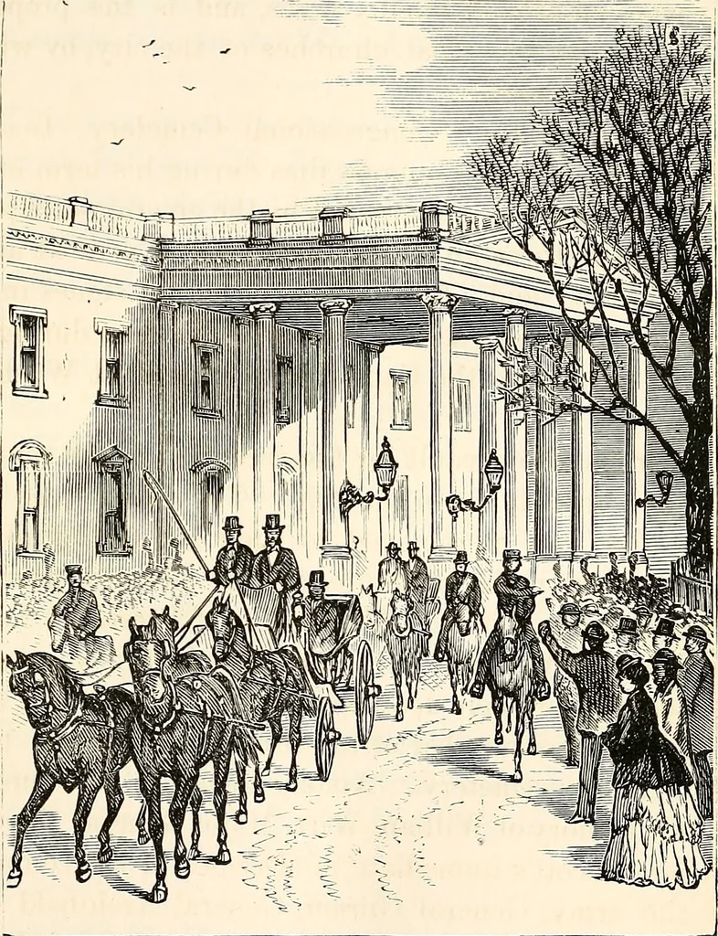 An illustration from Behind the scenes in Washington, 1873, leaf 96