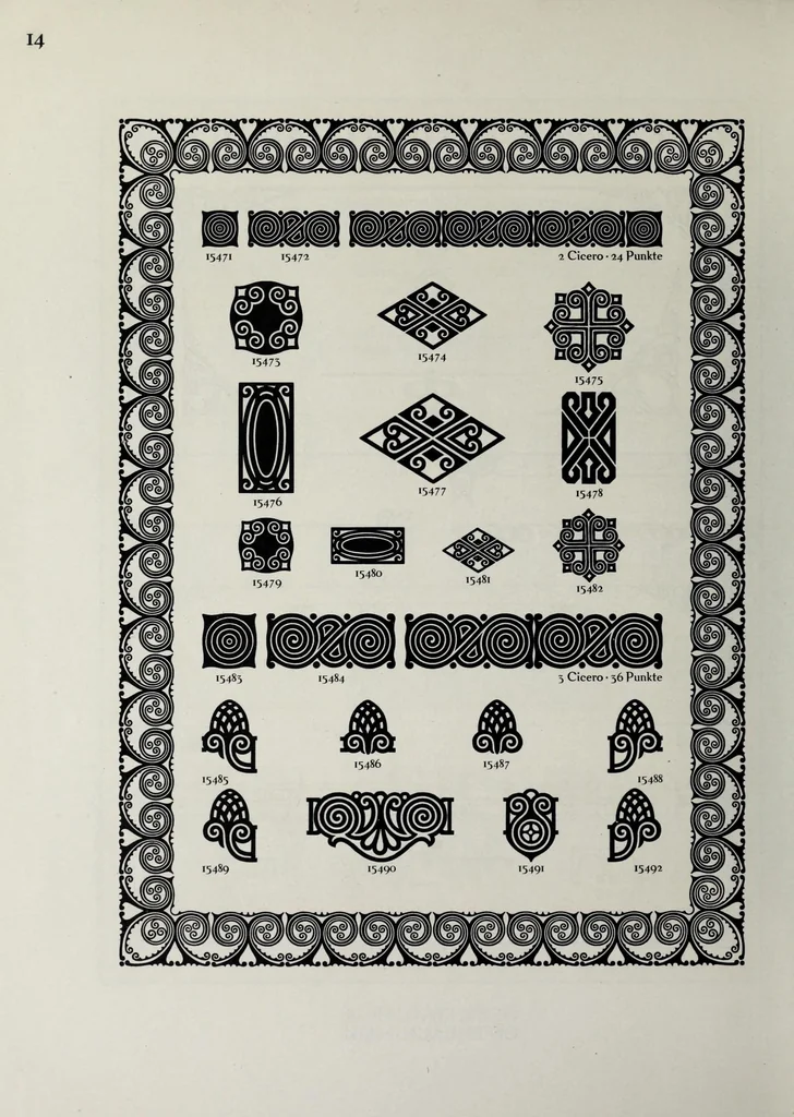 An illustration from Behrens-Antiqua und Schmuck, 1902, leaf 22