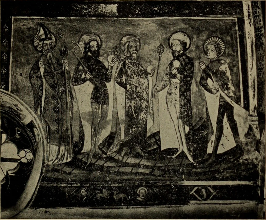 An illustration from Beiträge zur Kunstgeschichte Siebenbürgens, 1914, leaf 356