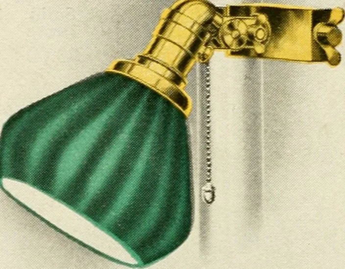 An illustration from Be kind to your eyes : read and write with Emeralite., 1916, leaf 25