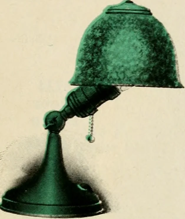 An illustration from Be kind to your eyes : read and write with Emeralite., 1916, leaf 30