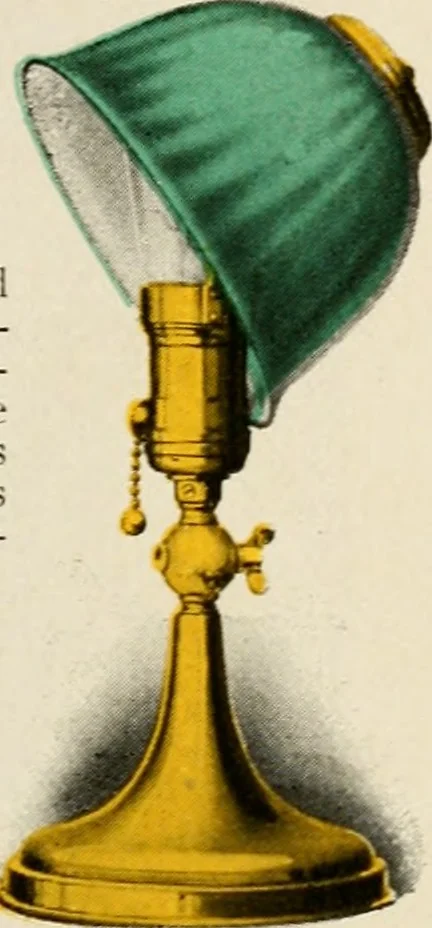 An illustration from Be kind to your eyes : read and write with Emeralite., 1916, leaf 30