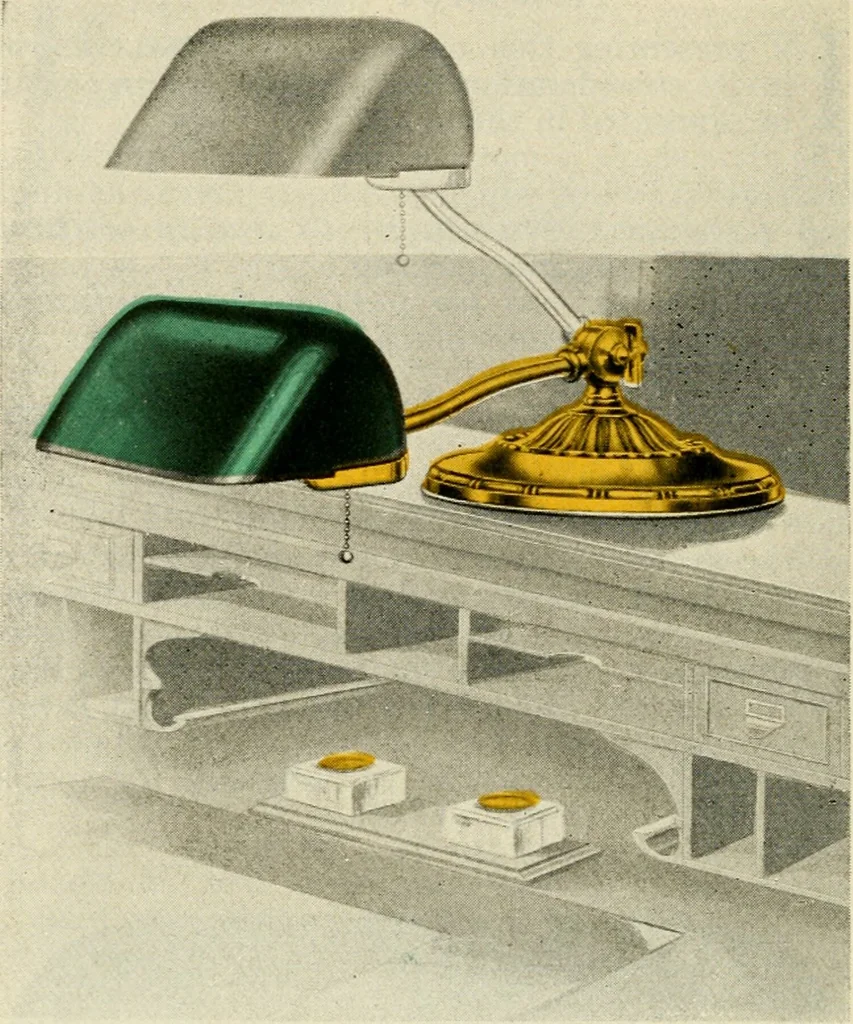 An illustration from Be kind to your eyes : read and write with Emeralite., 1916, leaf 5