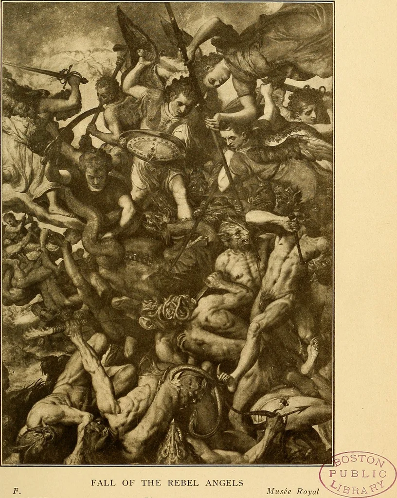 An illustration from The Belgian galleries : being a history of the Flemish school of painting, illuminated and demonstrated by critical descriptions of the great paintings in Bruges, Antwerp, Ghent, Brussels and other Belgian cities, 1912, leaf 220
