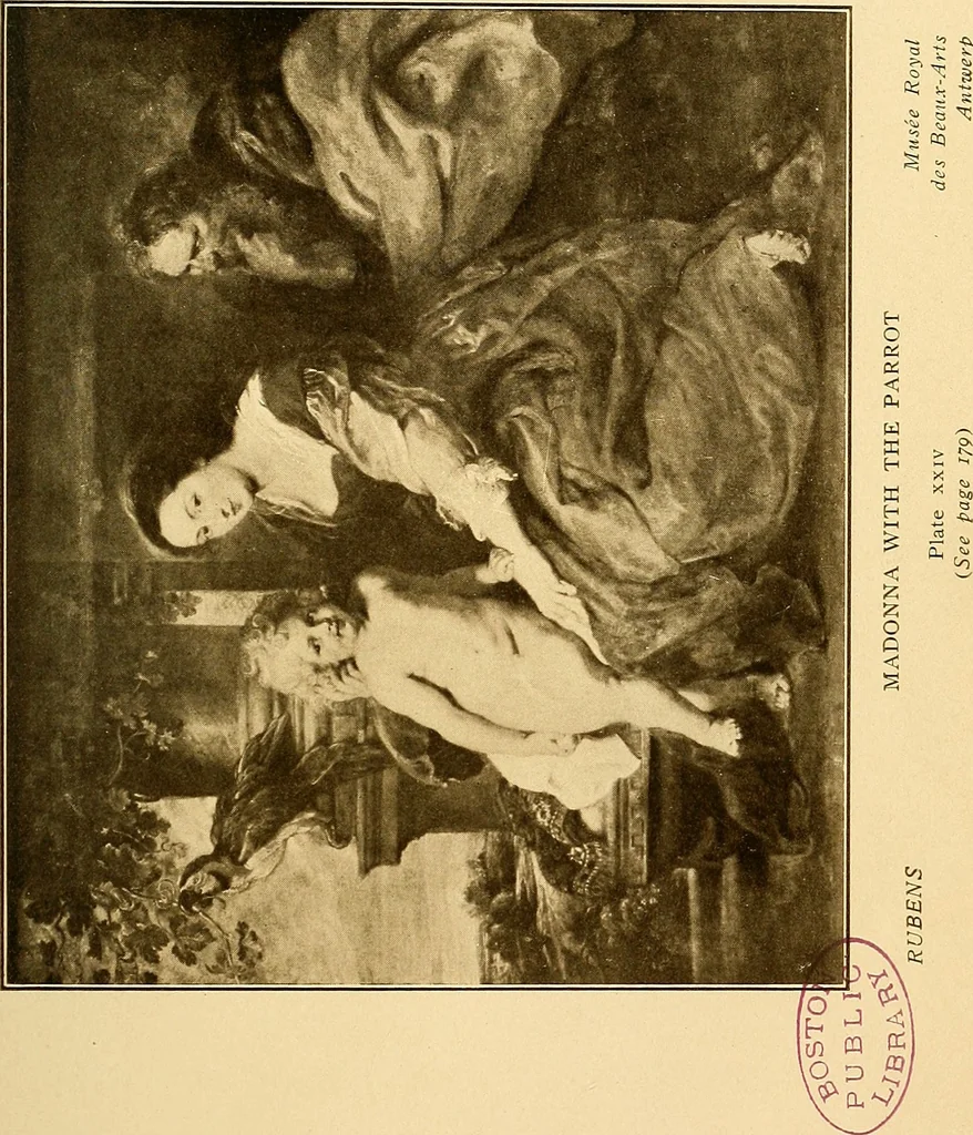 An illustration from The Belgian galleries : being a history of the Flemish school of painting, illuminated and demonstrated by critical descriptions of the great paintings in Bruges, Antwerp, Ghent, Brussels and other Belgian cities, 1912, leaf 240
