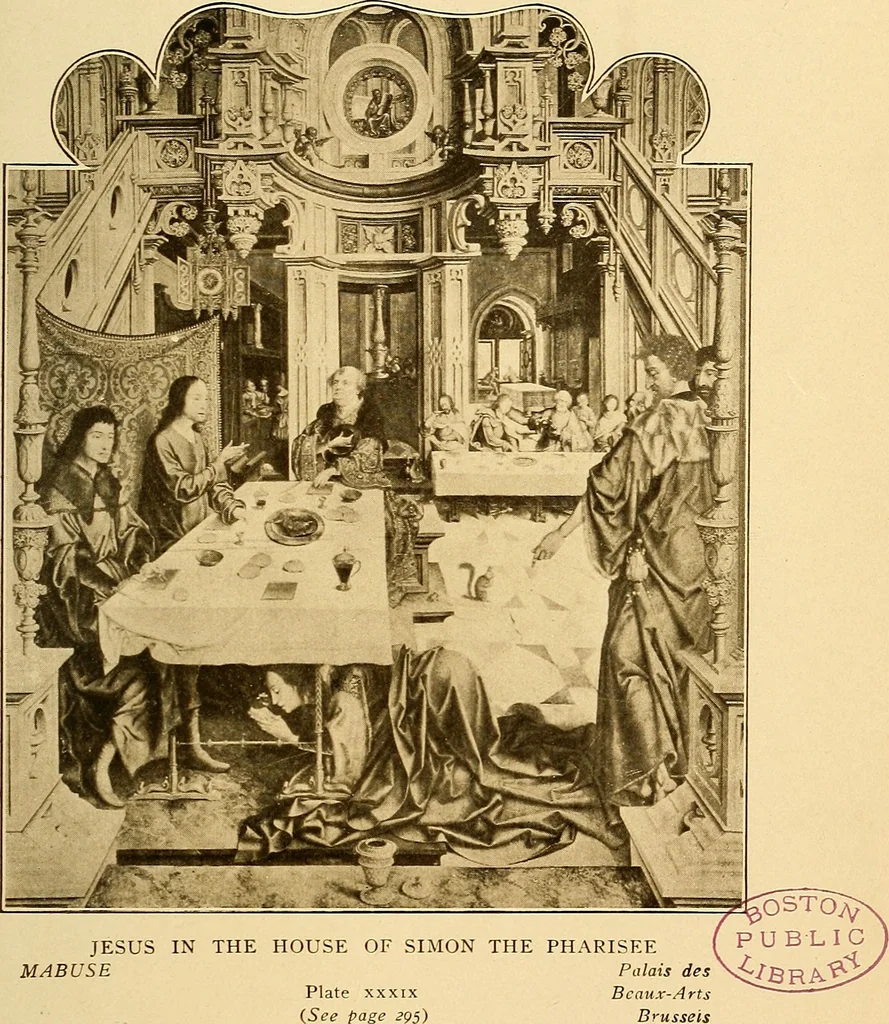 An illustration from The Belgian galleries : being a history of the Flemish school of painting, illuminated and demonstrated by critical descriptions of the great paintings in Bruges, Antwerp, Ghent, Brussels and other Belgian cities, 1912, leaf 388