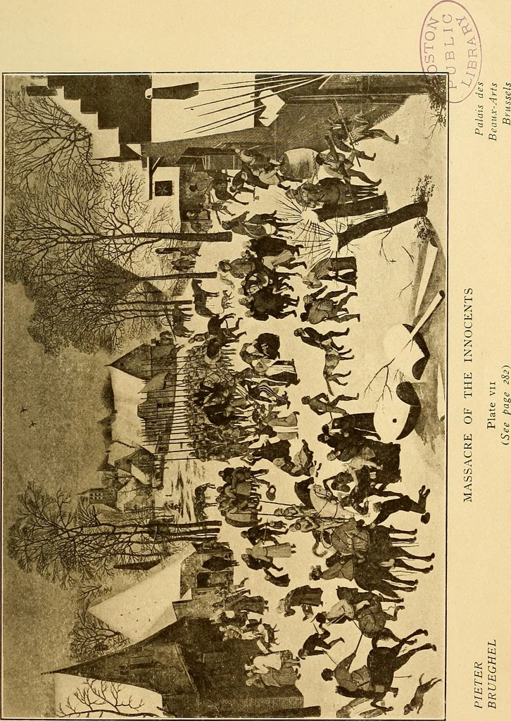 An illustration from The Belgian galleries : being a history of the Flemish school of painting, illuminated and demonstrated by critical descriptions of the great paintings in Bruges, Antwerp, Ghent, Brussels and other Belgian cities, 1912, leaf 72