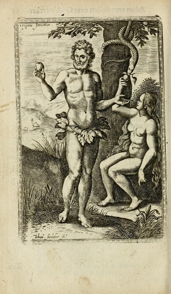 An illustration from Bellerophon, of, Lust tot wysheyt : door sinne-beelden leerlijck vertoont : waer by gevoegt zijn de vrolijcke stemmen, of, stichtige en vermaeckelijcke liedekens en dicten, genomen uyt de geoorolofde vrolickheyd, tot opweckinge der goede zeden : waer by noch konnen gebonden werden, het tweede deel Urania of hemel-sang, als mede het derde deel, Ghesang der Zeden, van den selfden auteur ..., 1695, leaf 302