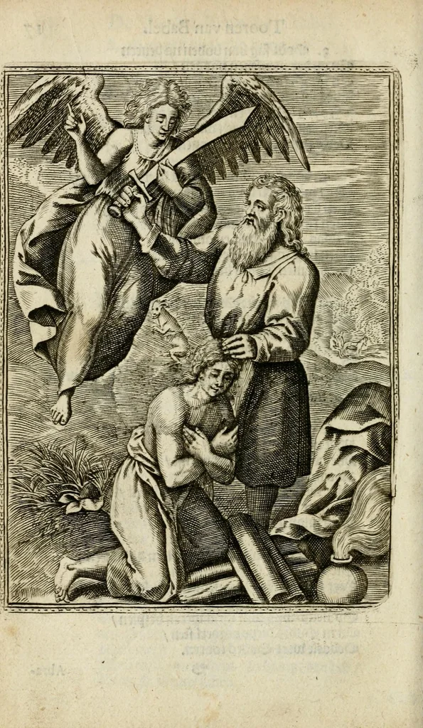 An illustration from Bellerophon, of, Lust tot wysheyt : door sinne-beelden leerlijck vertoont : waer by gevoegt zijn de vrolijcke stemmen, of, stichtige en vermaeckelijcke liedekens en dicten, genomen uyt de geoorolofde vrolickheyd, tot opweckinge der goede zeden : waer by noch konnen gebonden werden, het tweede deel Urania of hemel-sang, als mede het derde deel, Ghesang der Zeden, van den selfden auteur ..., 1695, leaf 308
