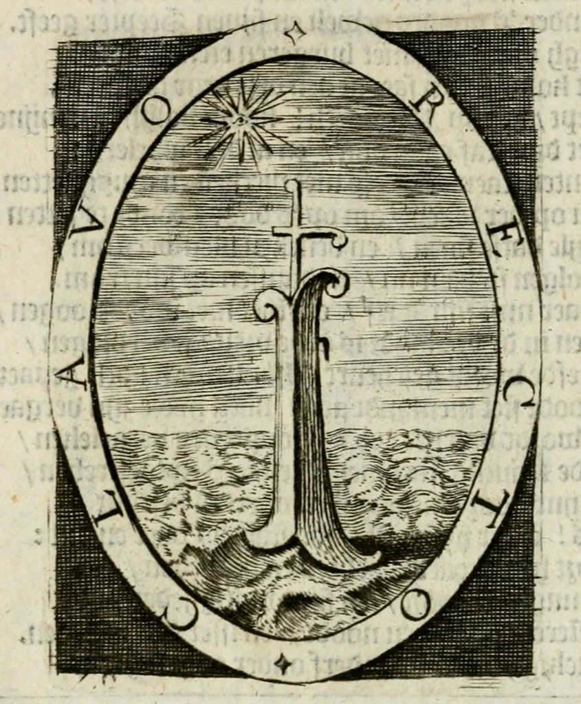 An illustration from Bellerophon, of, Lust tot wysheyt : door sinne-beelden leerlijck vertoont : waer by gevoegt zijn de vrolijcke stemmen, of, stichtige en vermaeckelijcke liedekens en dicten, genomen uyt de geoorolofde vrolickheyd, tot opweckinge der goede zeden : waer by noch konnen gebonden werden, het tweede deel Urania of hemel-sang, als mede het derde deel, Ghesang der Zeden, van den selfden auteur ..., 1695, leaf 62