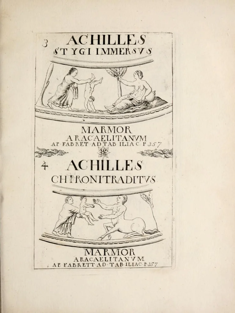 An illustration from Bellum et excidium Trojanum ex antiqvitatum reliqviis, 1699, leaf 101