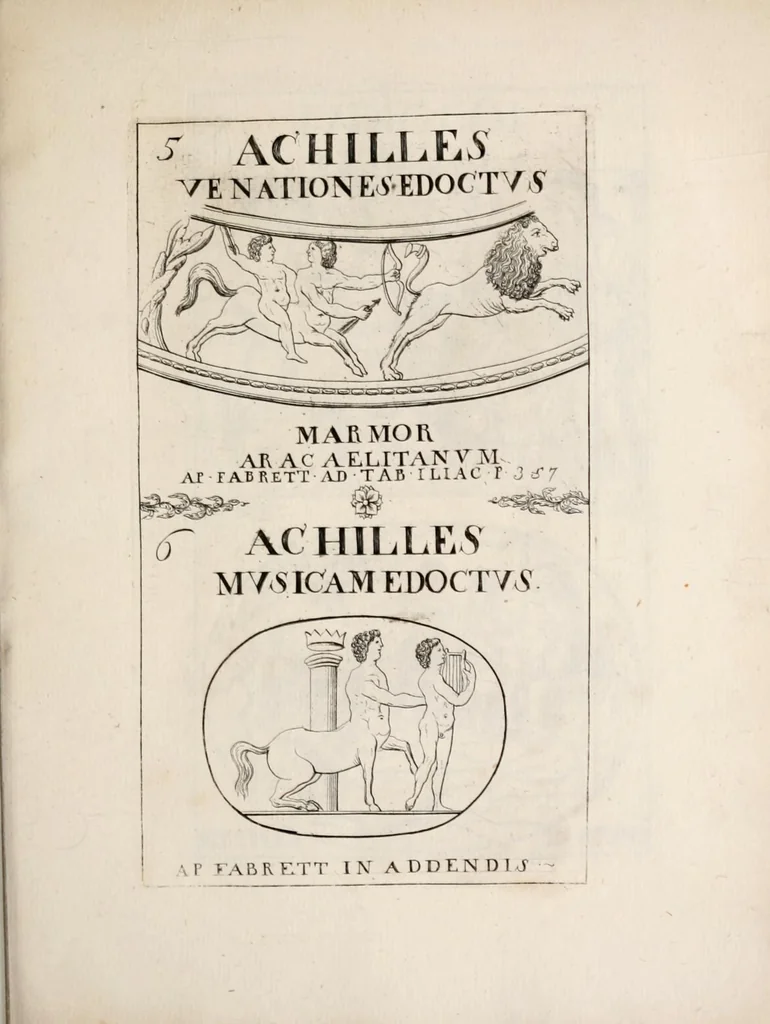 An illustration from Bellum et excidium Trojanum ex antiqvitatum reliqviis, 1699, leaf 103