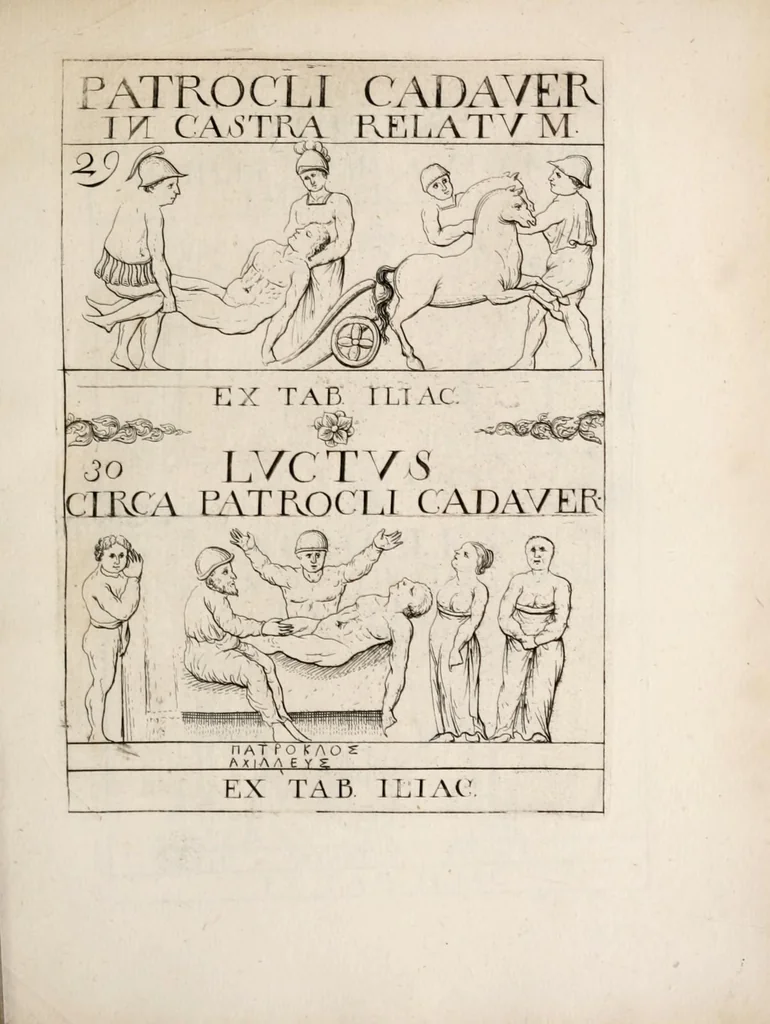An illustration from Bellum et excidium Trojanum ex antiqvitatum reliqviis, 1699, leaf 129