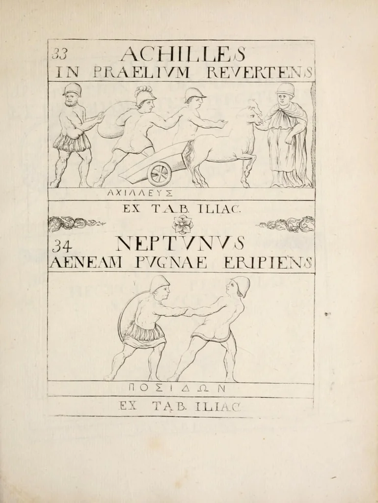 An illustration from Bellum et excidium Trojanum ex antiqvitatum reliqviis, 1699, leaf 133