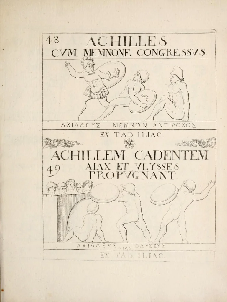 An illustration from Bellum et excidium Trojanum ex antiqvitatum reliqviis, 1699, leaf 149