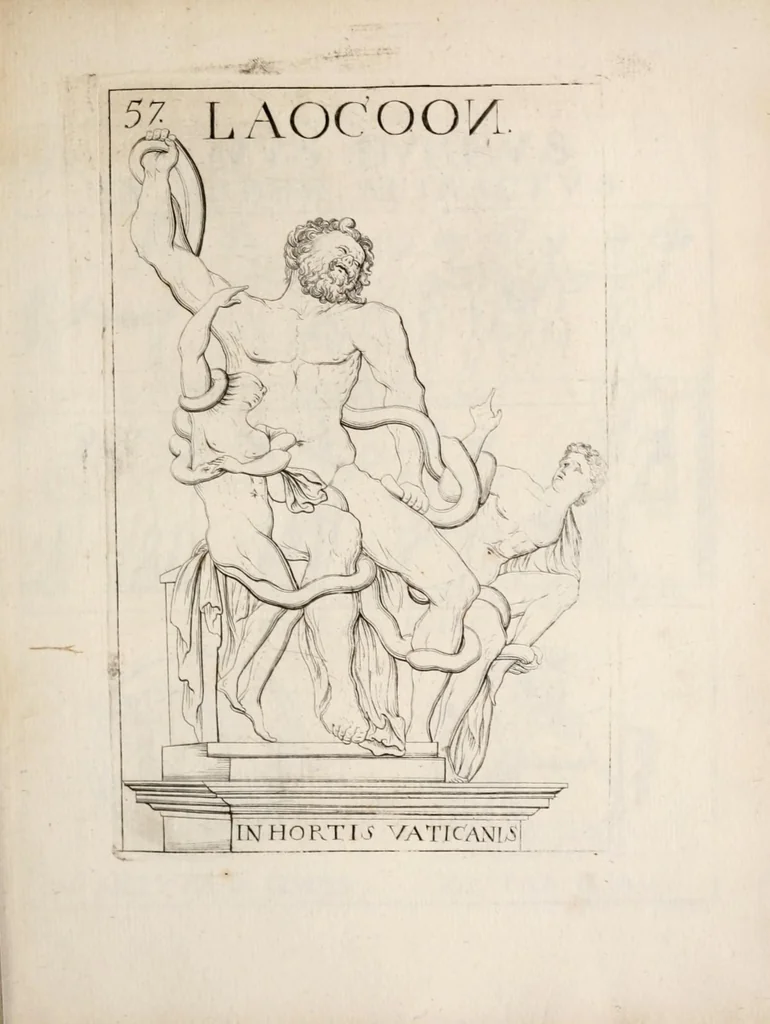An illustration from Bellum et excidium Trojanum ex antiqvitatum reliqviis, 1699, leaf 161