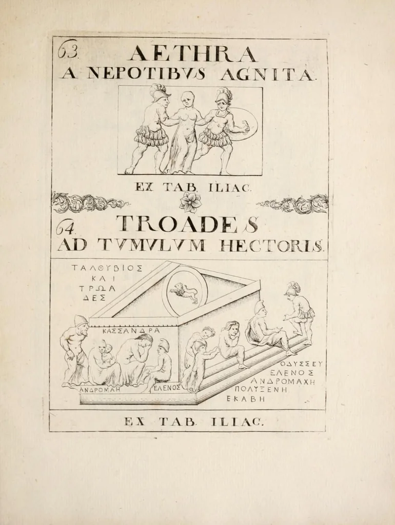 An illustration from Bellum et excidium Trojanum ex antiqvitatum reliqviis, 1699, leaf 167