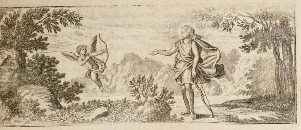 An illustration from Bellum et excidium Trojanum ex antiqvitatum reliqviis, 1699, leaf 19