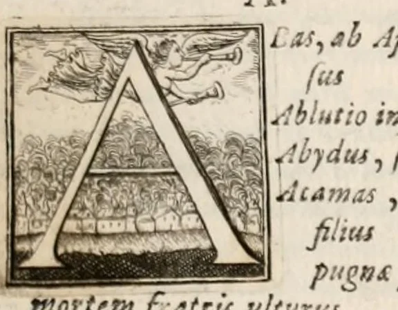 An illustration from Bellum et excidium Trojanum ex antiqvitatum reliqviis, 1699, leaf 85