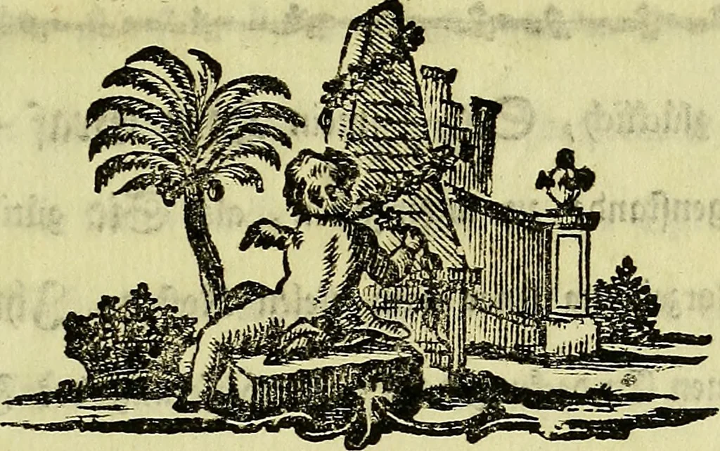 An illustration from Bemerkungen über einen monstreusen Canarien-Vogel : aus dessen Unterkiefer ein lang gewundenes Horn gewachsen ; an den Herrn Grafen von Büffon ... mit einer ausgemahlten Kupfertafel, 1780, leaf 8
