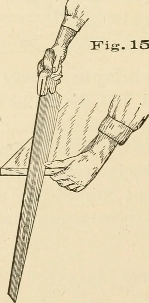 An illustration from Bench work in wood; a course of study and practice designed for the use of schools and colleges, 1905, leaf 103