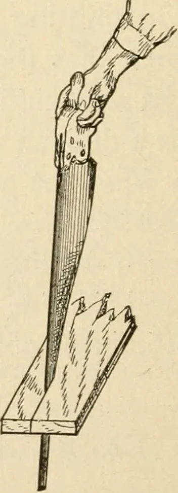 An illustration from Bench work in wood; a course of study and practice designed for the use of schools and colleges, 1905, leaf 103