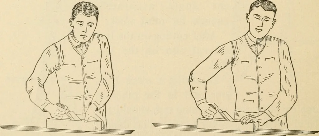An illustration from Bench work in wood; a course of study and practice designed for the use of schools and colleges, 1905, leaf 105