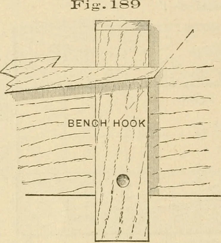 An illustration from Bench work in wood; a course of study and practice designed for the use of schools and colleges, 1905, leaf 123