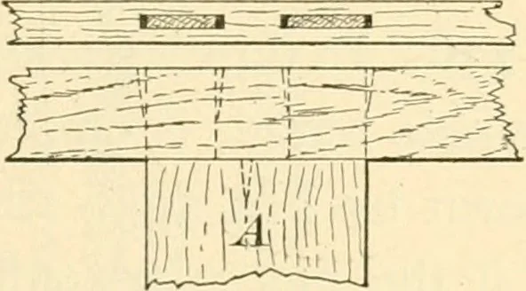 An illustration from Bench work in wood; a course of study and practice designed for the use of schools and colleges, 1905, leaf 166