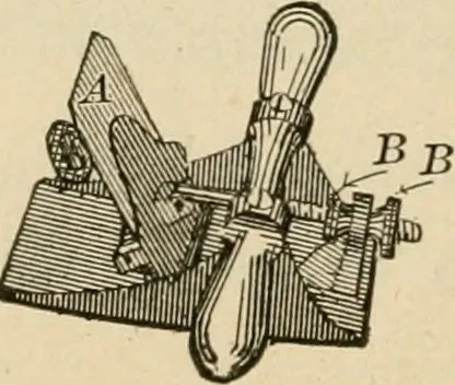 An illustration from Bench work in wood; a course of study and practice designed for the use of schools and colleges, 1905, leaf 71