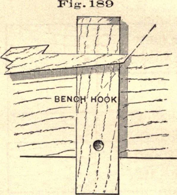 An illustration from Bench work in wood; a course of study and practice designed for the use of schools and colleges, 1888, leaf 117