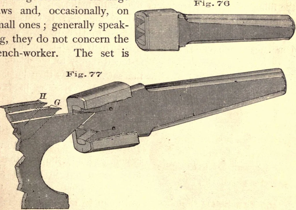 An illustration from Bench work in wood; a course of study and practice designed for the use of schools and colleges, 1888, leaf 50