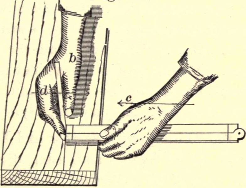 An illustration from Bench work in wood; a course of study and practice designed for the use of schools and colleges, 1888, leaf 90