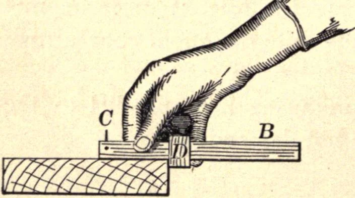 An illustration from Bench work in wood; a course of study and practice designed for the use of schools and colleges, 1888, leaf 91