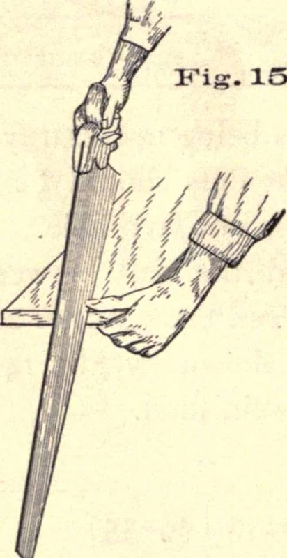 An illustration from Bench work in wood; a course of study and practice designed for the use of schools and colleges, 1888, leaf 97