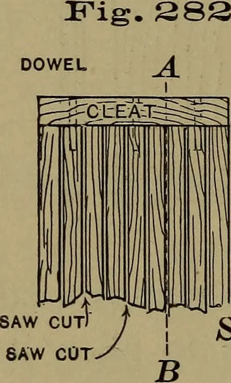 An illustration from Bench work in wood: a course of study and practice designed for the use of schools and colleges, 1902, leaf 163