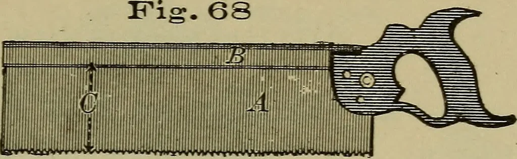 An illustration from Bench work in wood: a course of study and practice designed for the use of schools and colleges, 1902, leaf 50