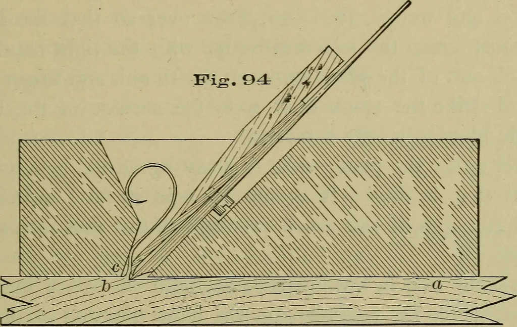 An illustration from Bench work in wood: a course of study and practice designed for the use of schools and colleges, 1902, leaf 60