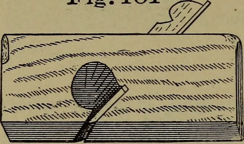 An illustration from Bench work in wood: a course of study and practice designed for the use of schools and colleges, 1902, leaf 65