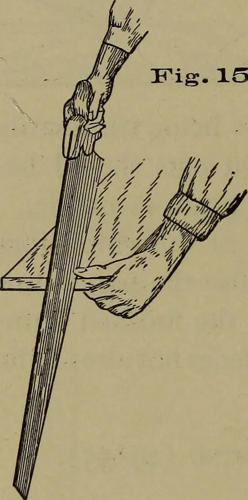 An illustration from Bench work in wood: a course of study and practice designed for the use of schools and colleges, 1902, leaf 99