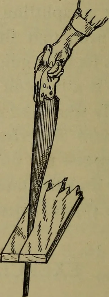 An illustration from Bench work in wood: a course of study and practice designed for the use of schools and colleges, 1902, leaf 99